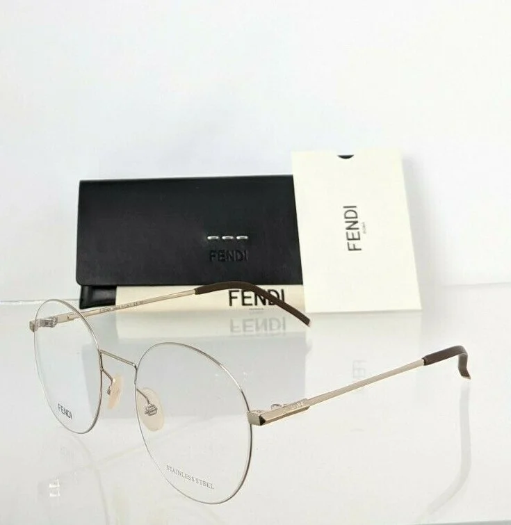Brand New Authentic Fendi Eyeglasses 0049 01Q 62mm Gold Frame 0049 2