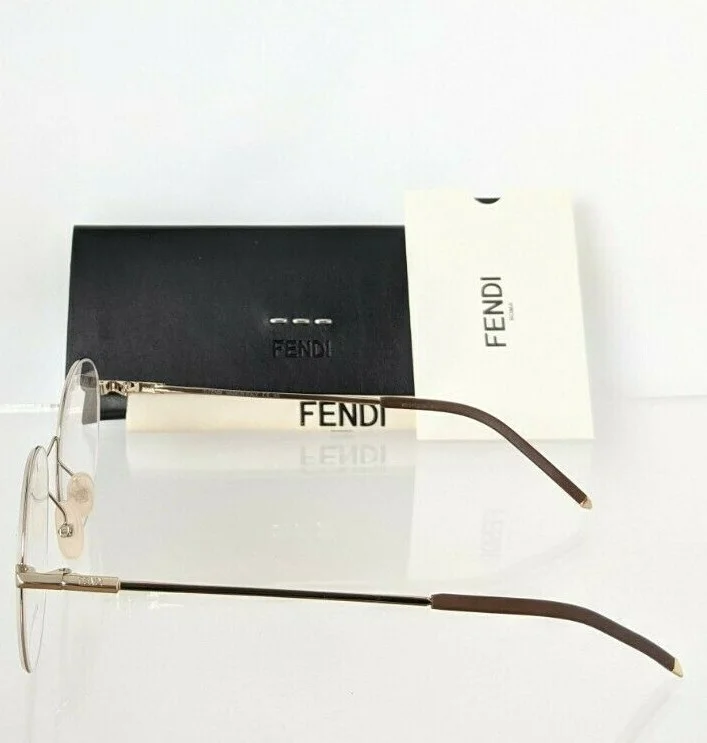 Brand New Authentic Fendi Eyeglasses 0049 01Q 62mm Gold Frame 0049 3