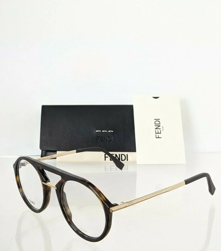 Brand New Authentic Fendi Eyeglasses FF 0034 086 50mm Tortoise Frame 0034 2