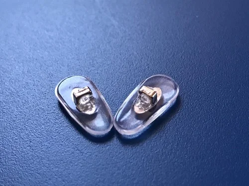 Brand New Authentic Rayban Eyeglasses Sunglasses NOSE PADS Plug-In Type Silver 2