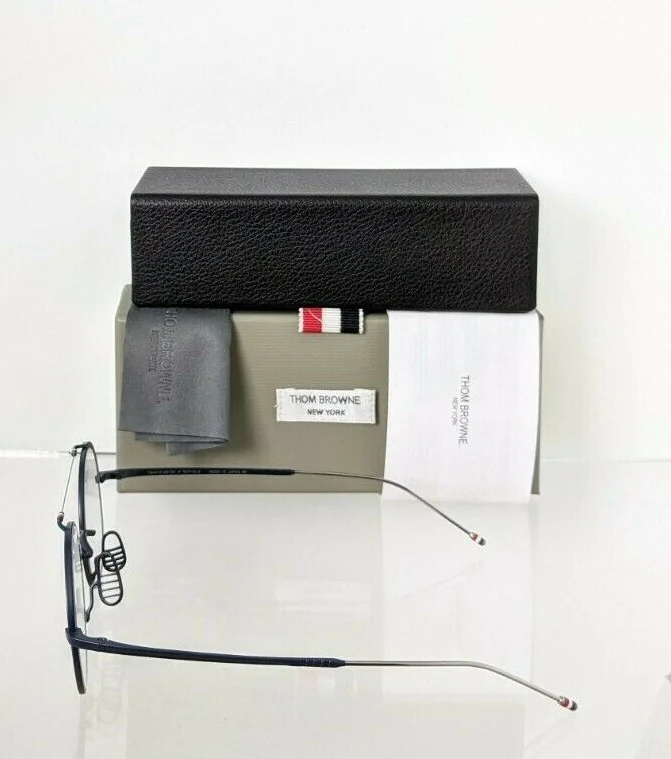 Brand New Authentic Thom Browne Eyeglasses TBX910-49-03 TBX910 Navy Silver Frame 4