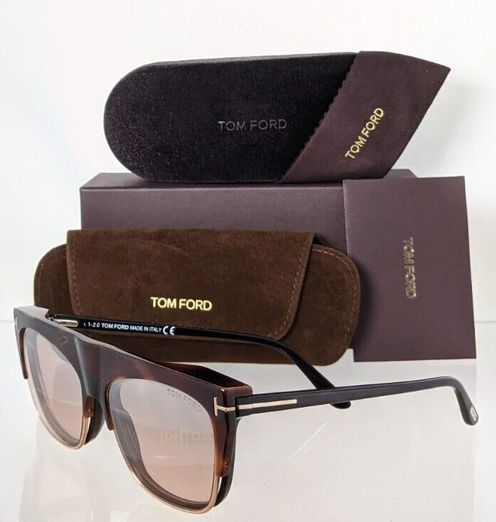 Brand New Authentic Tom Ford TF 5690 Eyeglasses 001 FT 5690-B 55mm with Clip on 3