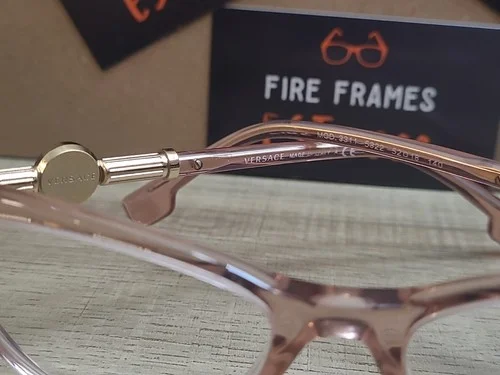 Brand New Authentic Versace Eyeglasses MOD. 3311 5322 52mm Clear Pink 4