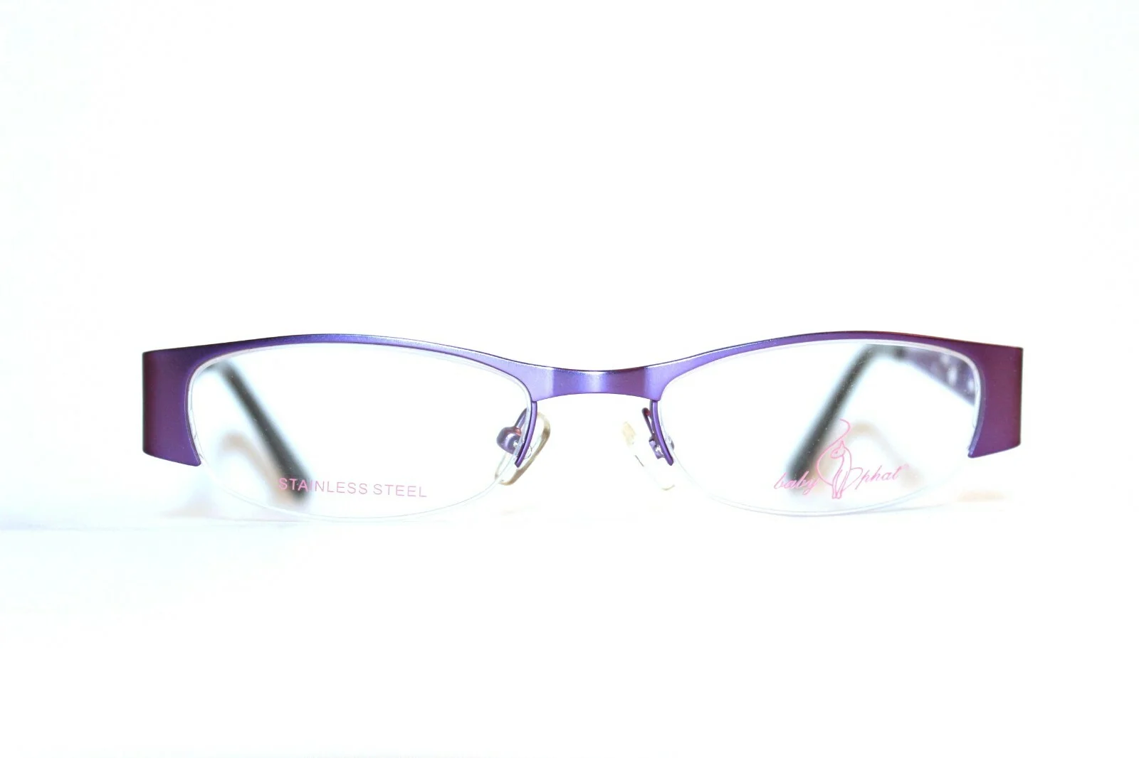BRAND NEW BABY PHAT BP 245 PUR PURPLE SEMI RIMLESS EYEGLASSES FRAMES 48-18-140 2