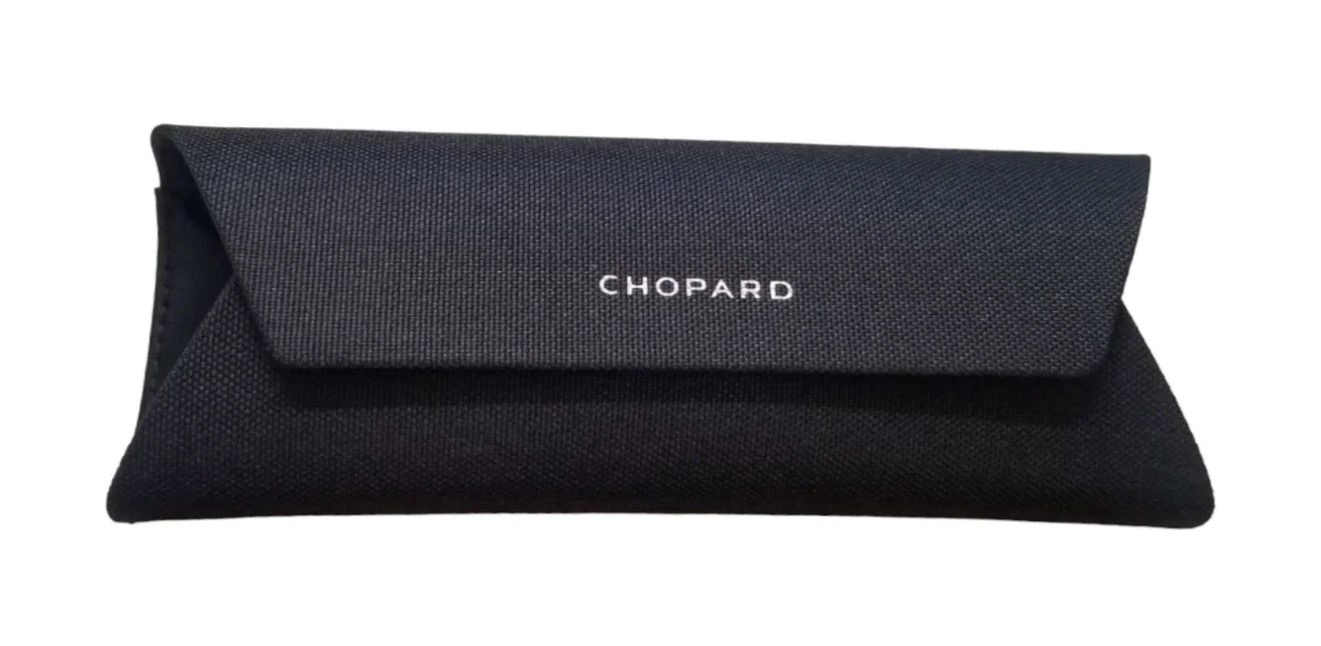 Brand New! Black Chopard Eyeglass Case and Cloth Soft, Fabric Glasses Holder 4