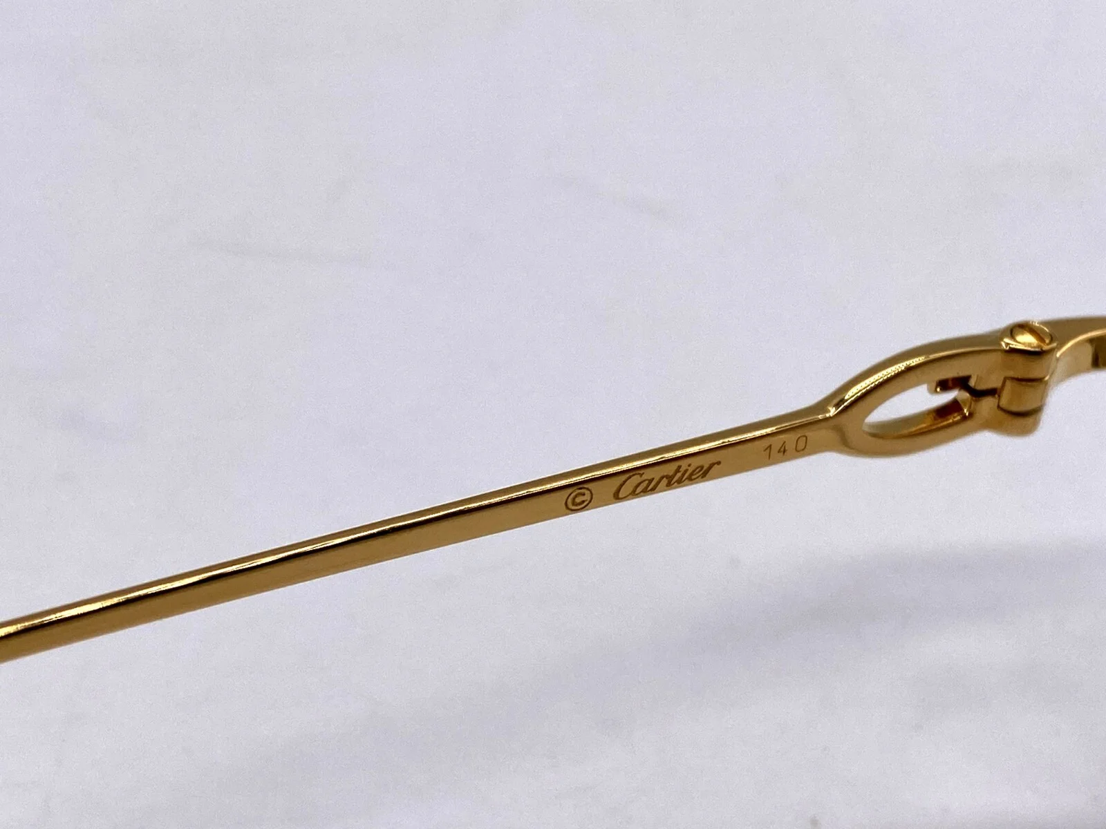 Brand New Cartier Eyeglass Frames CT 0050/O-001 Gold Rimless For Men Women 53mm 4