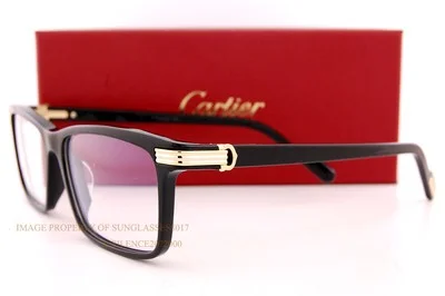Brand New Cartier Eyeglass Frames CT 0222/OA-004 Black For Men 56mm 4