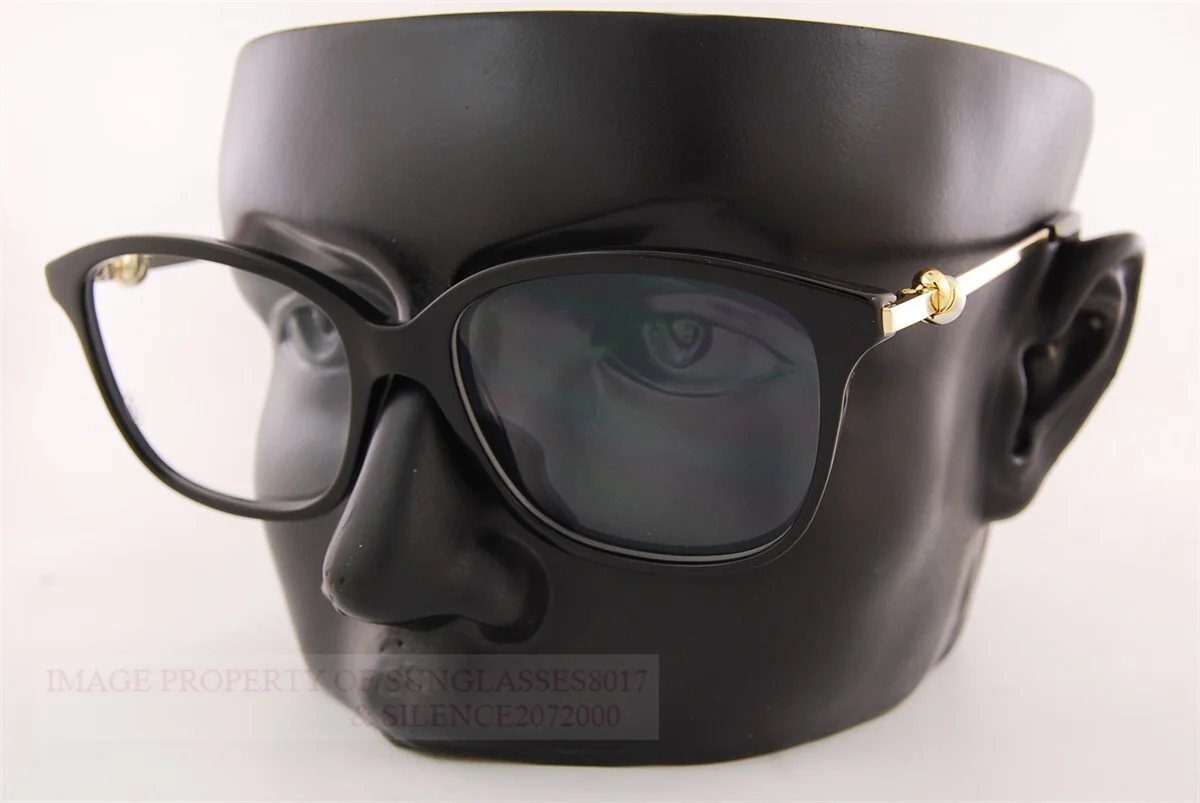 Brand New Cartier Eyeglass Frames CT 0258/O-001 Black-Gold For Women 54mm 2
