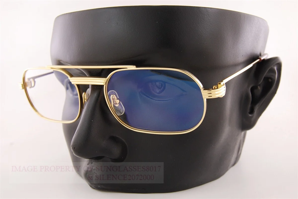 Brand New Cartier Eyeglass Frames CT 0410/O-001 Gold Titanium For Men 57mm