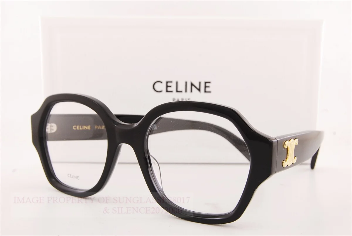 Brand New CELINE Eyeglass Frames CL 50134I 001 Black For Men Women Size 52mm