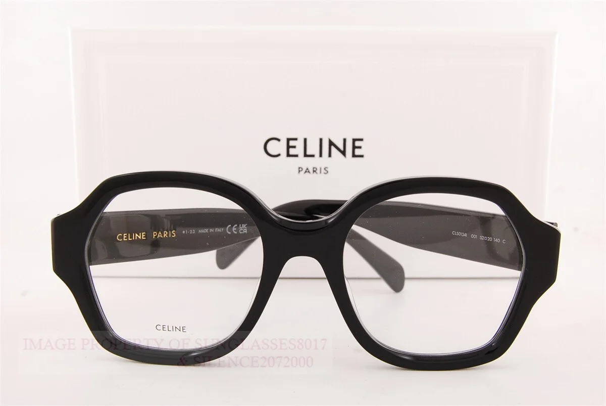 Brand New CELINE Eyeglass Frames CL 50134I 001 Black For Men Women Size 52mm 3