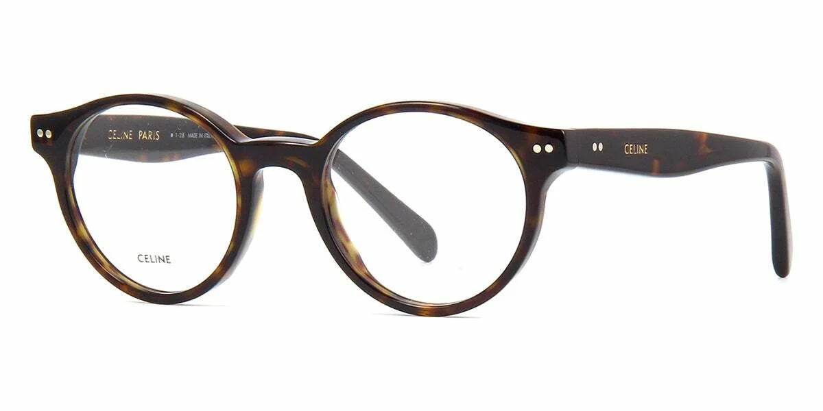 BRAND NEW CELINE PARIS CL5008I 052 ROUND HAVANA AUTHENTIC EYEGLASSES FRAME 47-19 2