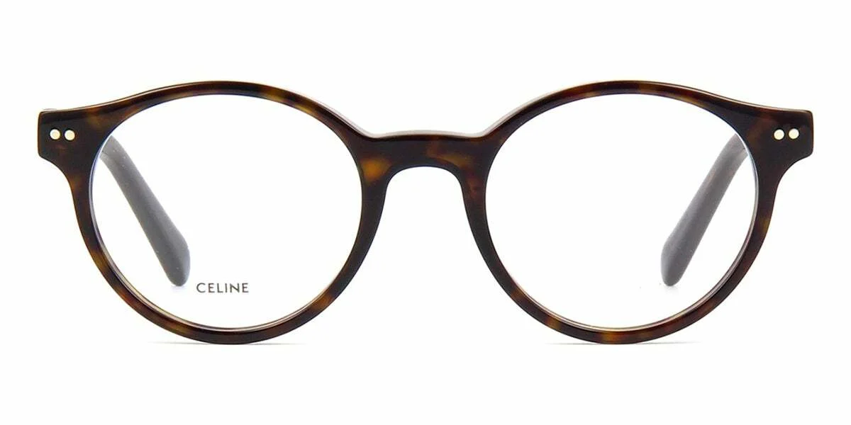 BRAND NEW CELINE PARIS CL5008I 052 ROUND HAVANA AUTHENTIC EYEGLASSES FRAME 47-19 3