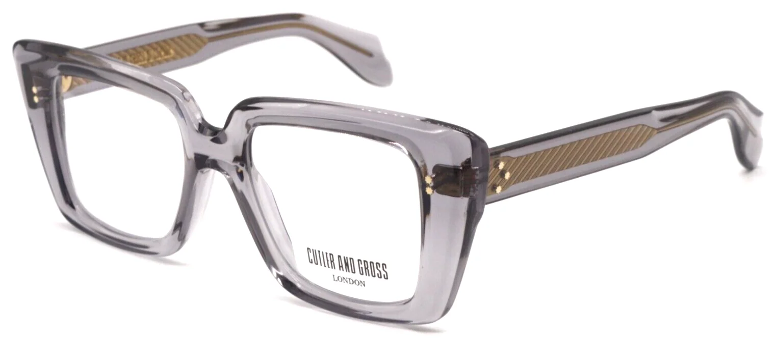 BRAND NEW CUTLER AND GROSS CGOP 1401 04 CLEAR GREY AUTHENTIC EYEGLASSES 51-19