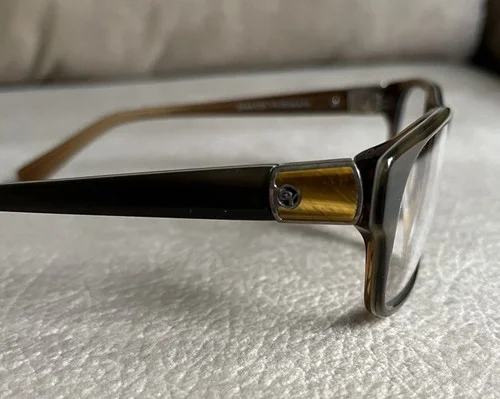 Brand New David Yurman DY672 02 SS/TE Brown Horn Eyeglasses 4