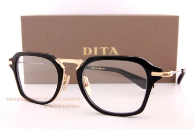 Brand New DITA Eyeglass Frames AEGEUS DTX 413-A-01 Black/White Gold Men Women