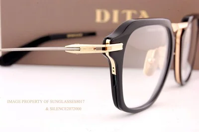 Brand New DITA Eyeglass Frames AEGEUS DTX 413-A-01 Black/White Gold Men Women 4