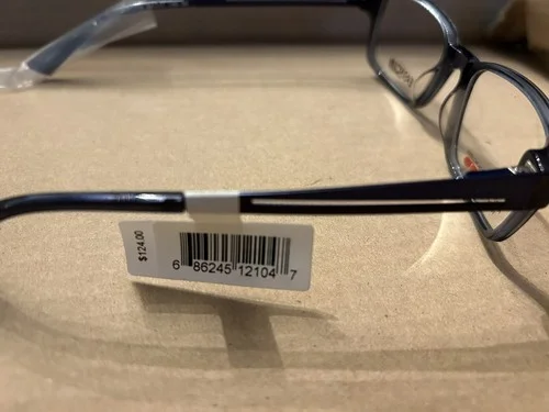 brand new easy clip eyeglass frames BLUE 50W 52-17-140 4