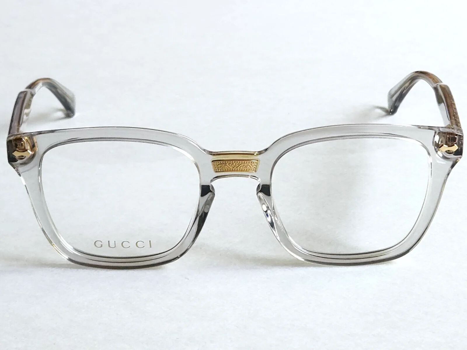 Brand New GUCCI Eyeglass Frames GG 0184/O 013 Pink Transparent For Women 4