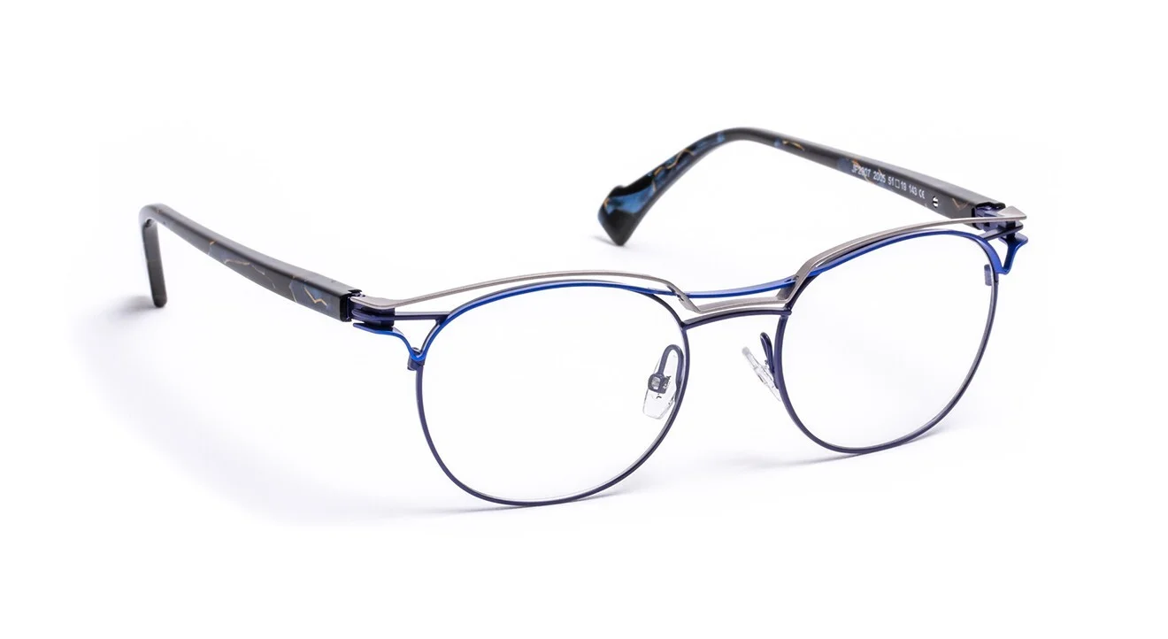 BRAND NEW J.F. REY JF2907 BLUE/RUTHENIUM AUTHENTIC FRAMES EYEGLASSES 51-19