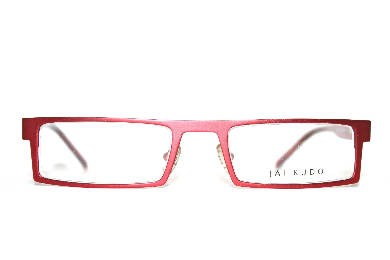 BRAND NEW JAI KUDO 470 M11 RED SEMI RIMLESS EYEGLASSES METAL RX FRAMES 49-20-135 2