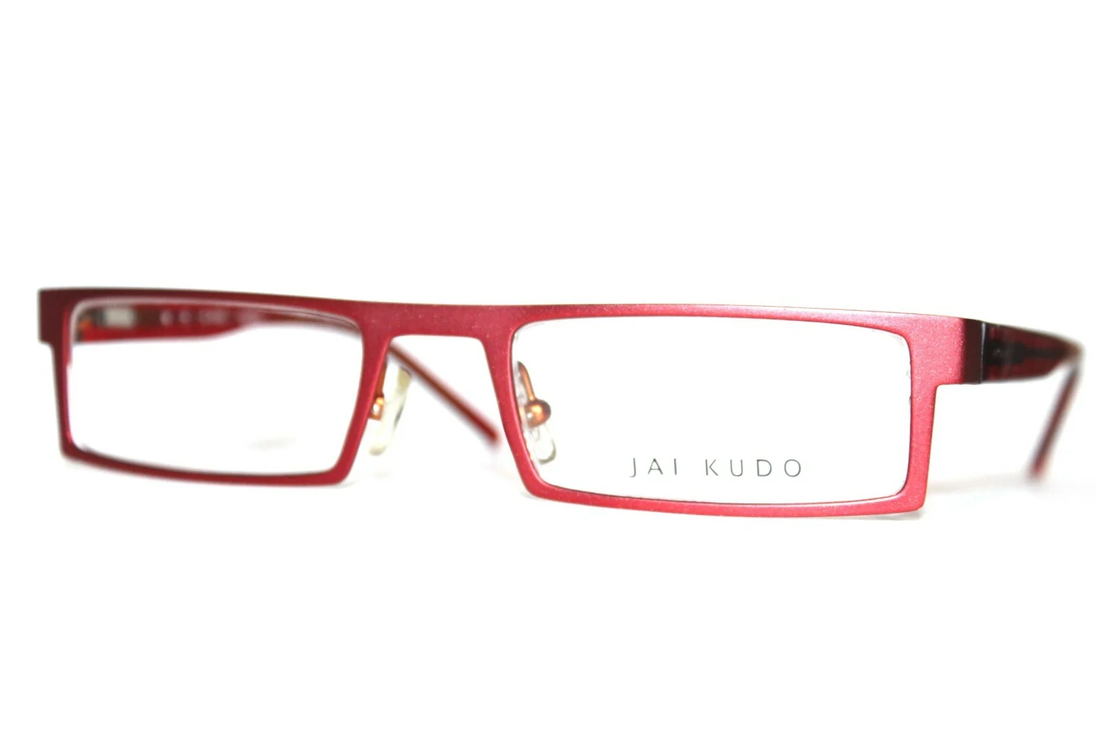 BRAND NEW JAI KUDO 470 M11 RED SEMI RIMLESS EYEGLASSES METAL RX FRAMES 49-20-135 3
