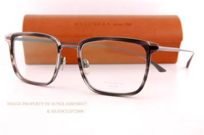 Brand New MASUNAGA Eyeglass Frames Empire I #24 Dark Grey Titanium 52mm