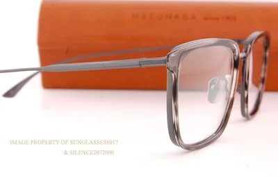 Brand New MASUNAGA Eyeglass Frames Empire I #24 Dark Grey Titanium 52mm 4