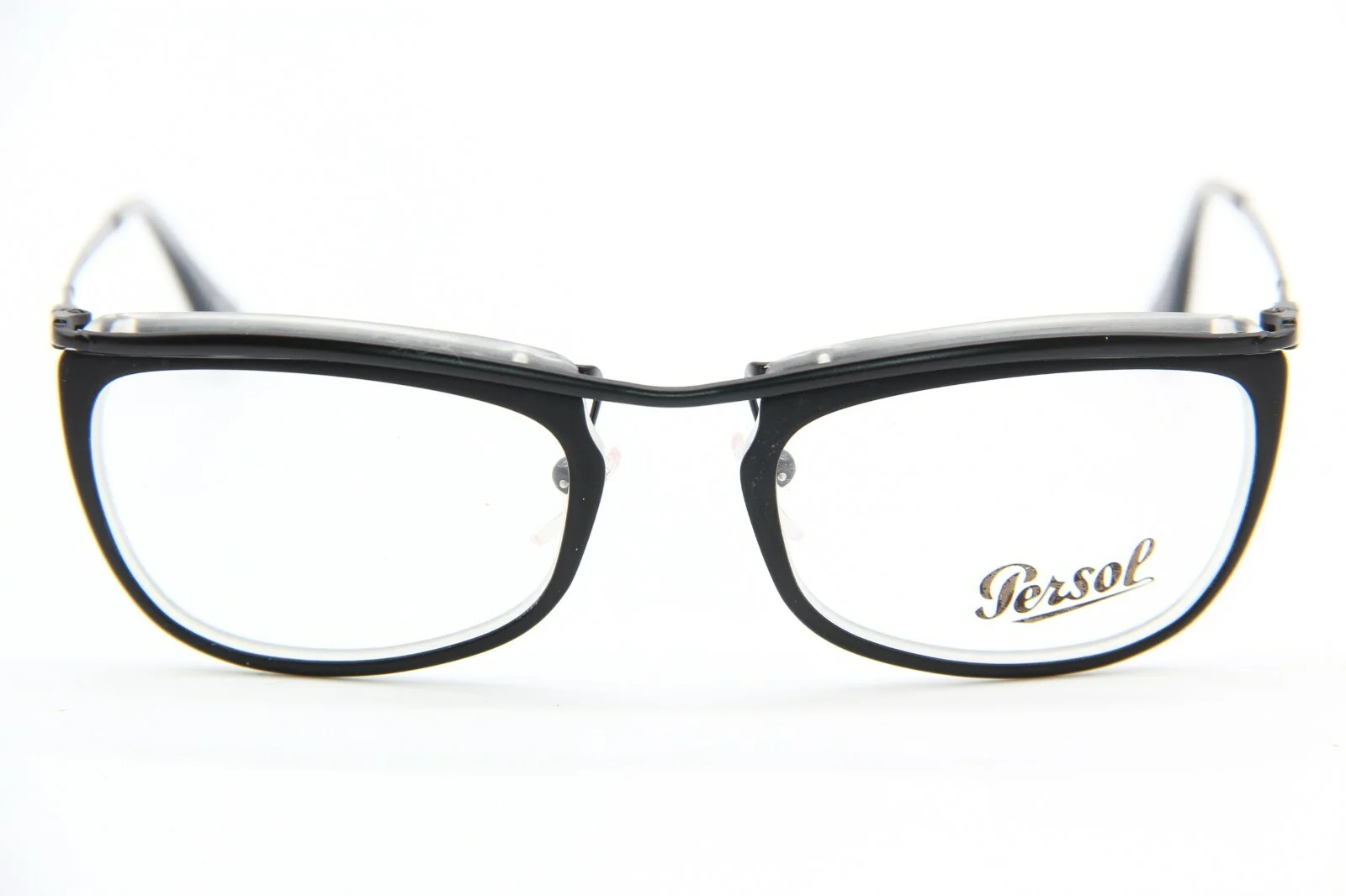 BRAND NEW PERSOL PO 3083V 1004 CLEAR BLACK AUTHENTIC EYEGLASSES RX 53-19-145 MM 2
