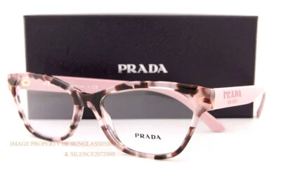 Brand New Prada Eyeglass Frames PR 03WV ROJ Pink Havana For Women Size 53