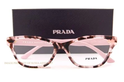 Brand New Prada Eyeglass Frames PR 03WV ROJ Pink Havana For Women Size 53 2