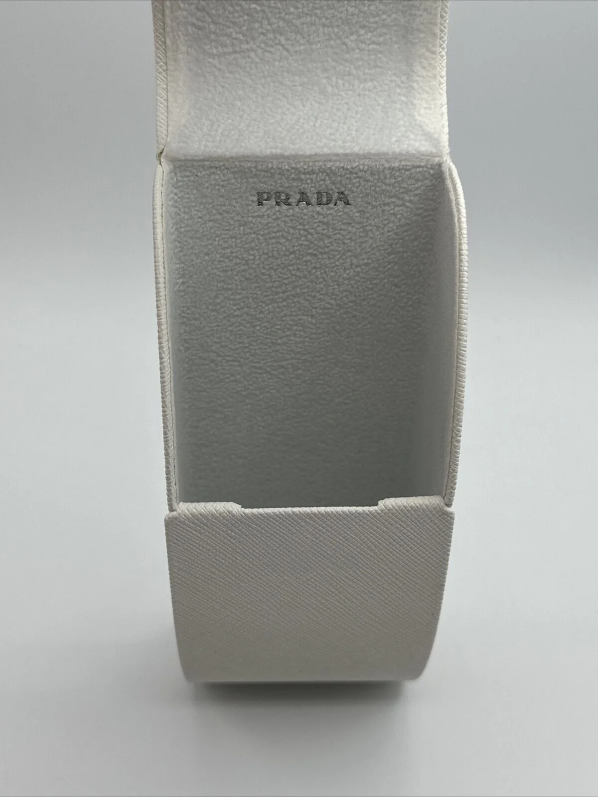 Brand New PRADA Sunglasses/Eyeglasses hard Case white Large 4
