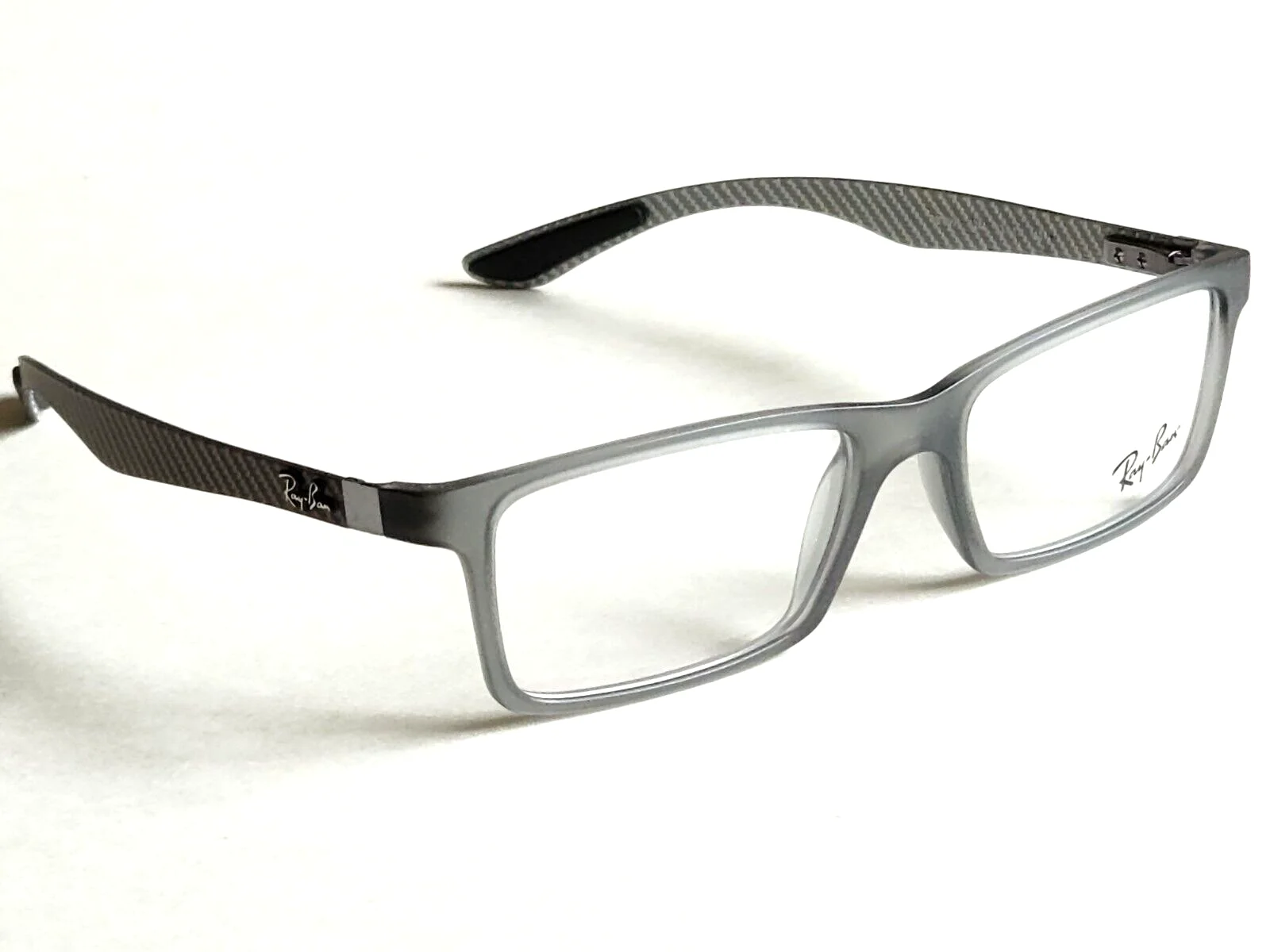 Brand New Ray-Ban Demi Gloss Grey Carbon Fiber Prescription Eyeglass Frames 2