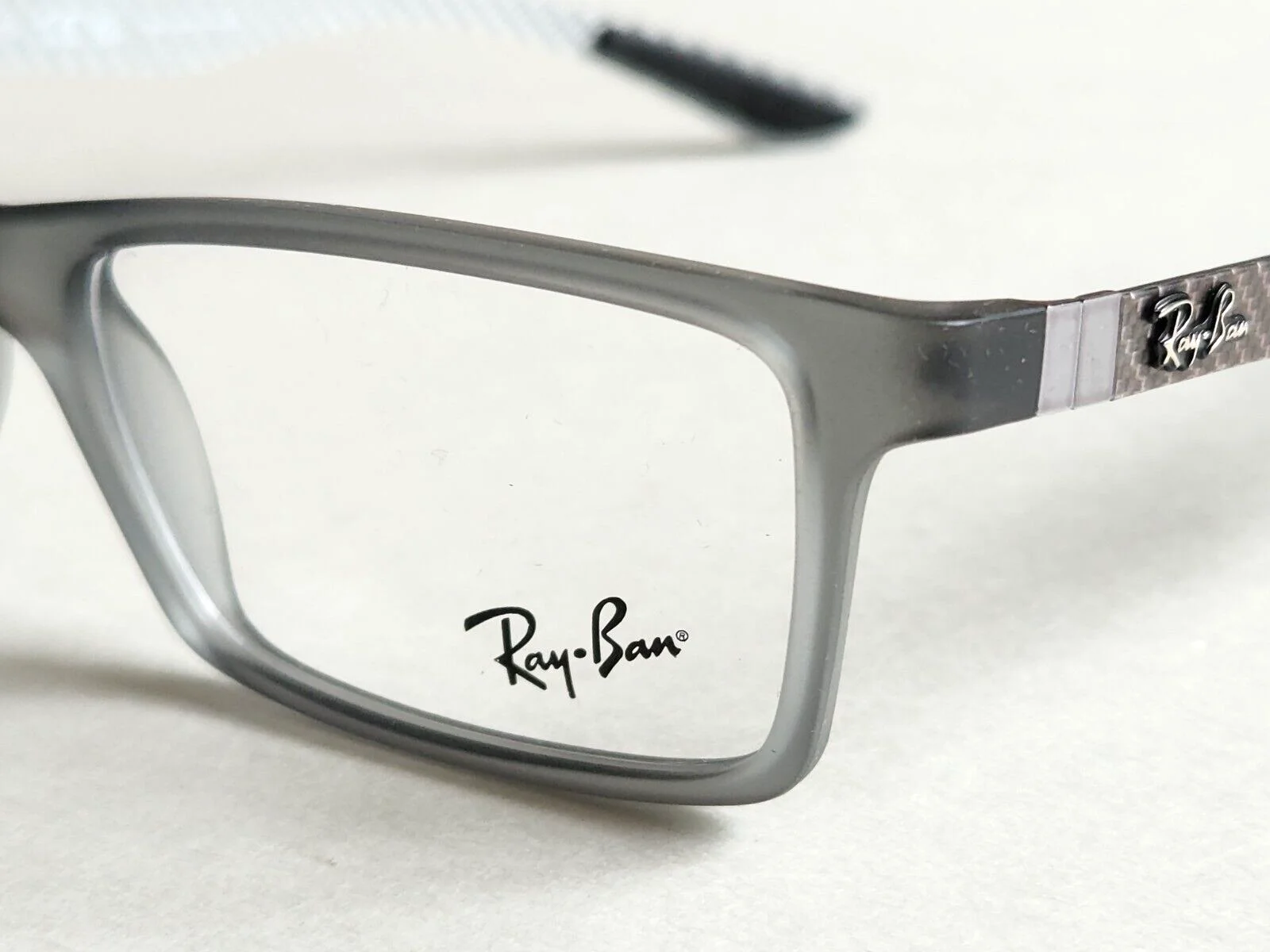 Brand New Ray-Ban Demi Gloss Grey Carbon Fiber Prescription Eyeglass Frames 3