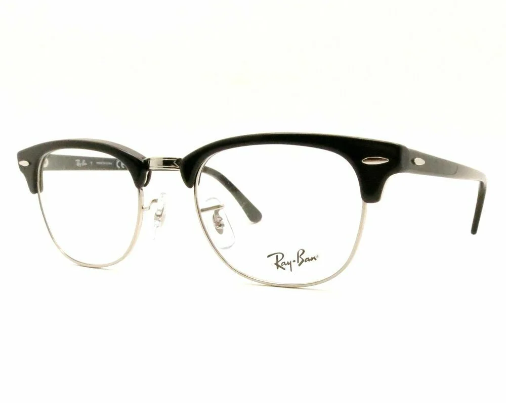 BRAND NEW! RAY-BAN RB 5154 6872 EYEGLASSES FRAME SIZE 51 MM BLACK GOLD ITALY 2