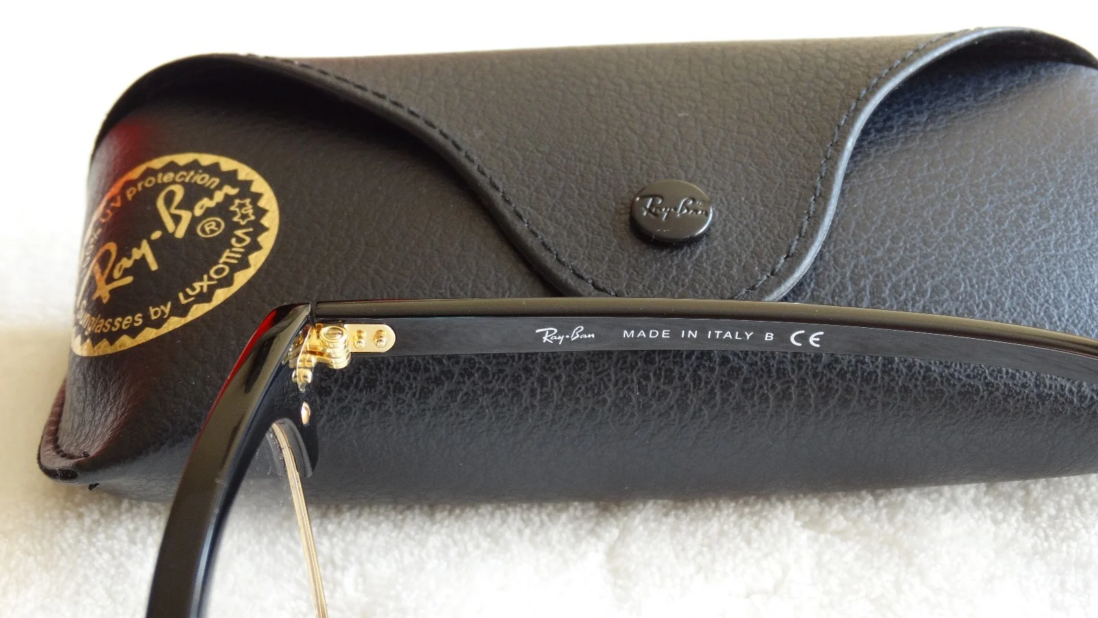 BRAND NEW! RAY-BAN RB 5154 6872 EYEGLASSES FRAME SIZE 51 MM BLACK GOLD ITALY 4