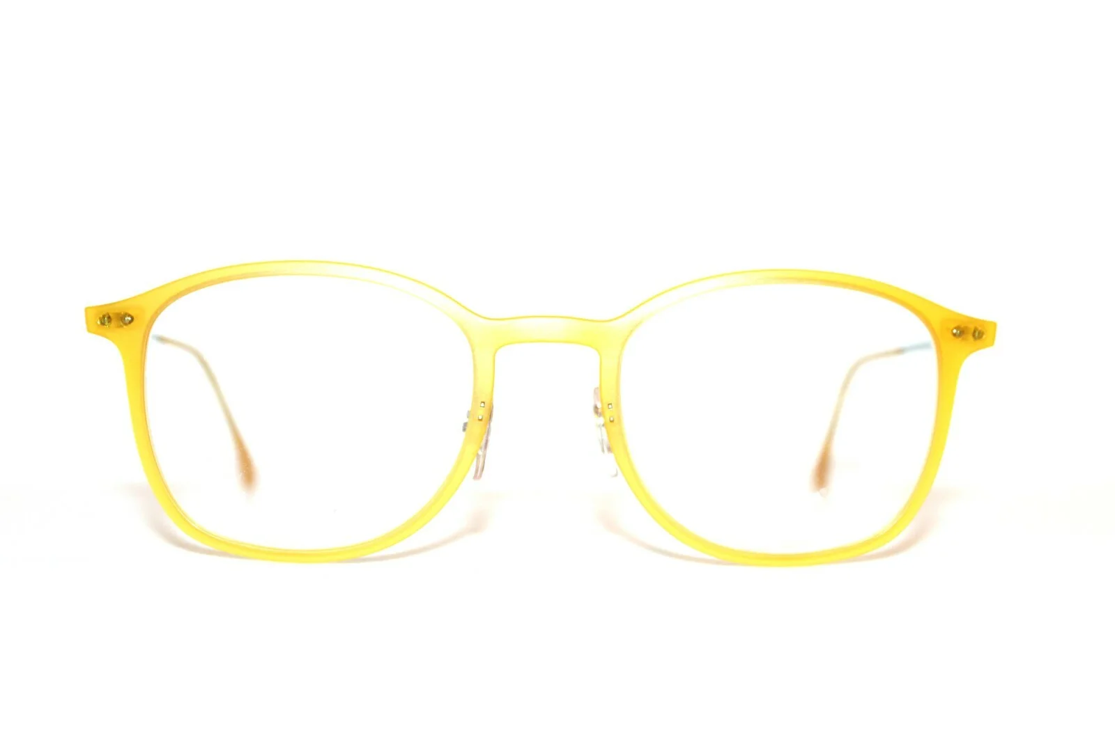 BRAND NEW RAY BAN RB 7051 5519 LIGHTRAY MATTE YELLOW EYEGLASSES 49-20-140 ITALY 2