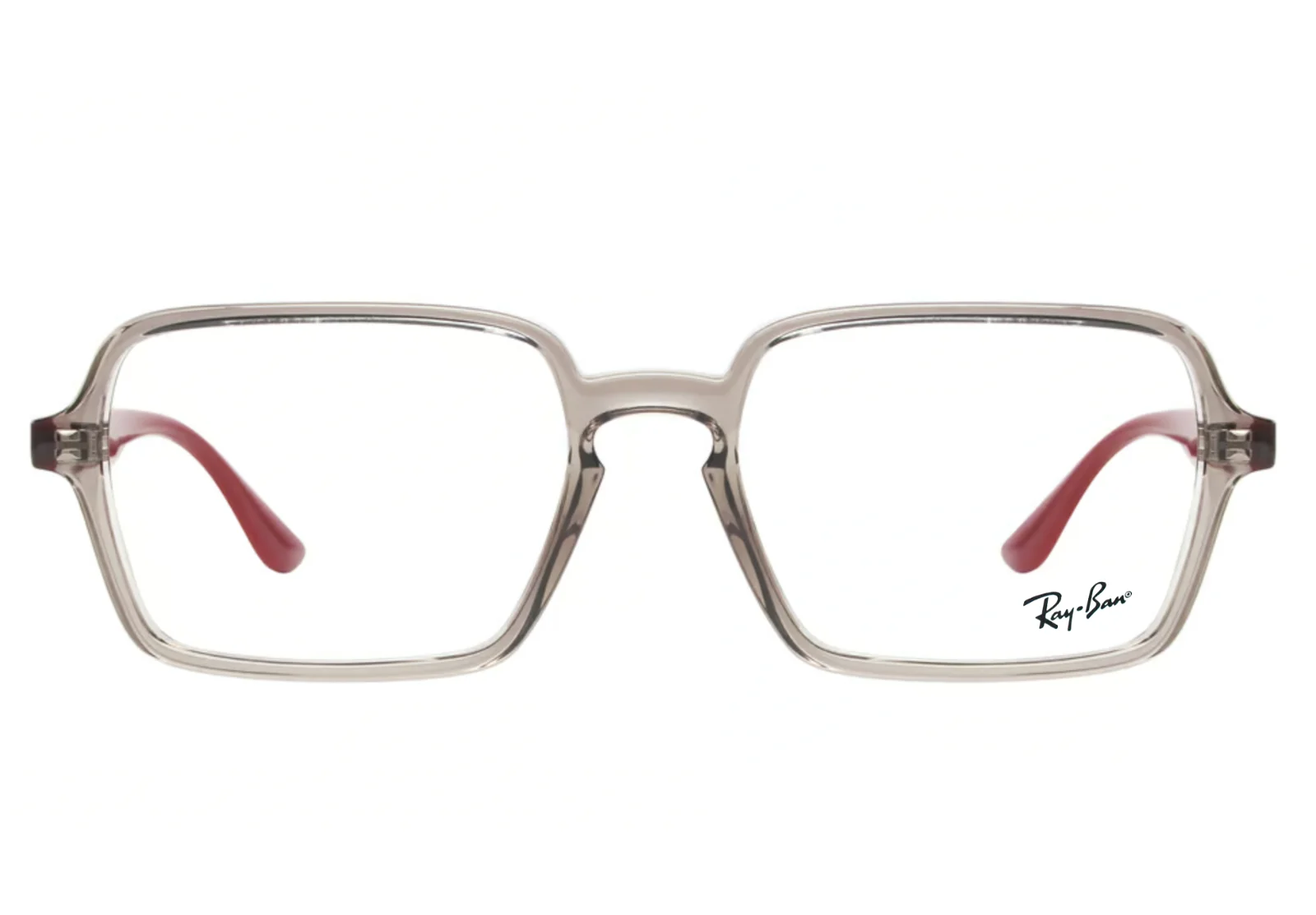 BRAND NEW RAY BAN RB 7198 8083 GRAY BURGUNDY AUTHENTIC EYEGLASSES 53-17-145 MM 2