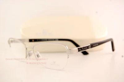 Brand New Swarovski Eyeglass Frames SK 5068 016 Silver/Black for Women AUTHENTIC