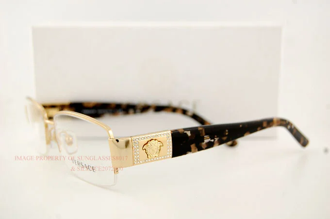 Brand New VERSACE Eyeglass Frames 1175B 1002 GOLD Men 100% Authentic 53 2