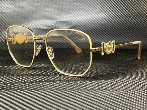 Brand New VERSACE Eyeglass Frames VE 1283 1002 Gold For Men Women 56mm
