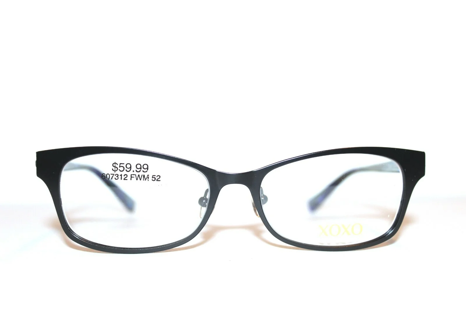 BRAND NEW XOXO BFF JET BLACK CRYSTAL BLUE EYEGLASSES WOMENS RX FRAMES 52-16-140 2