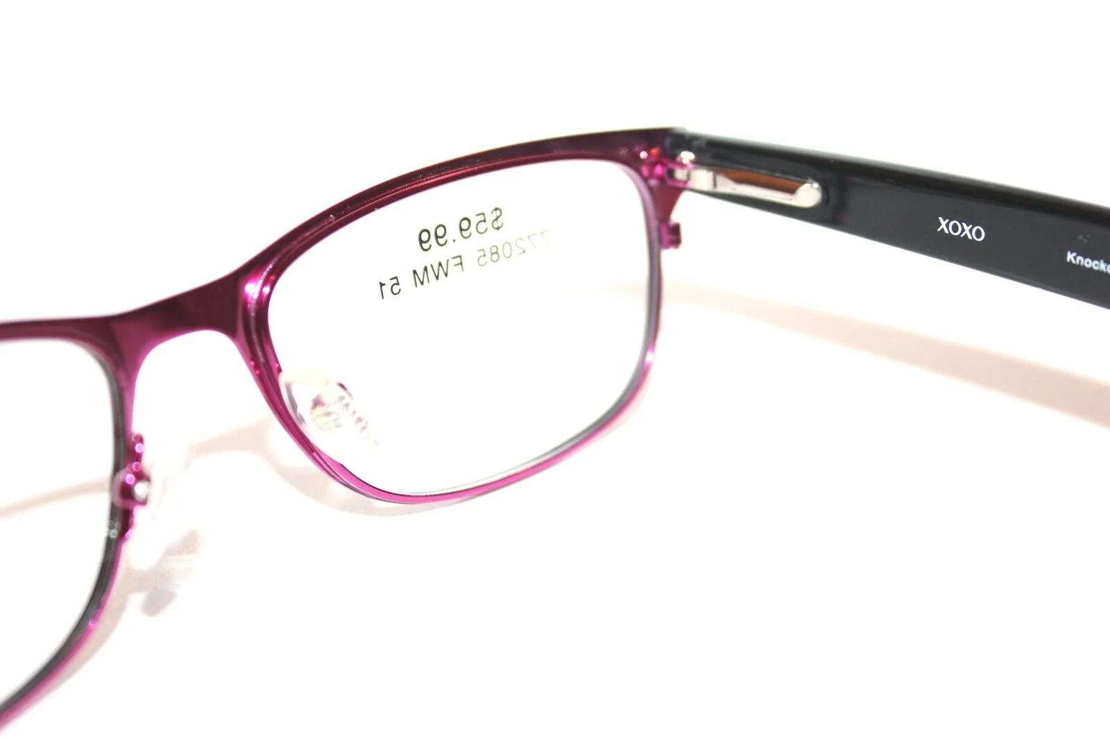 BRAND NEW XOXO KNOCKOUT BKPK BLACK PINK EYEGLASSES WOMENS RX FRAMES 51-16-145 MM 4