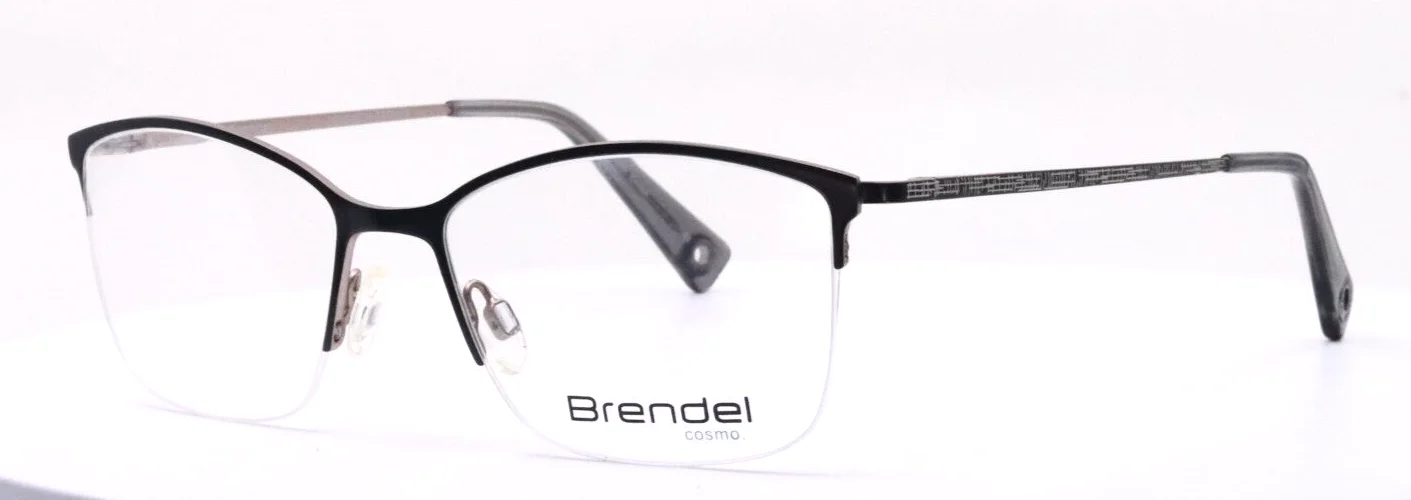 BRENDEL 902243 30 Gray Womens Cat Eye Half Rim Eyeglasses 52-17-135 B:38