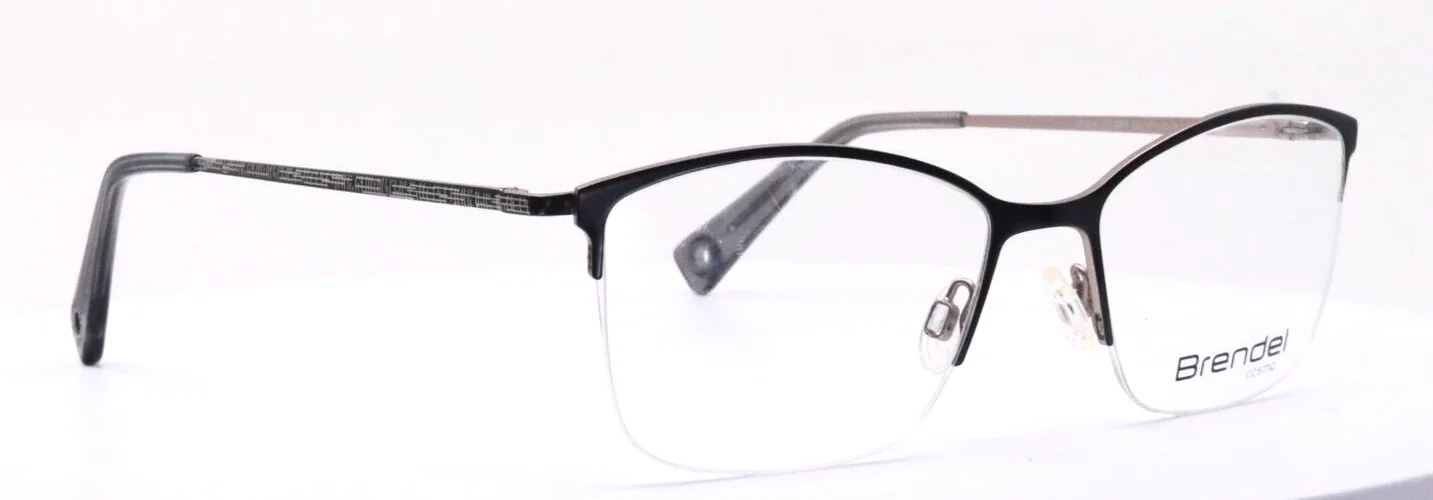 BRENDEL 902243 30 Gray Womens Cat Eye Half Rim Eyeglasses 52-17-135 B:38 3