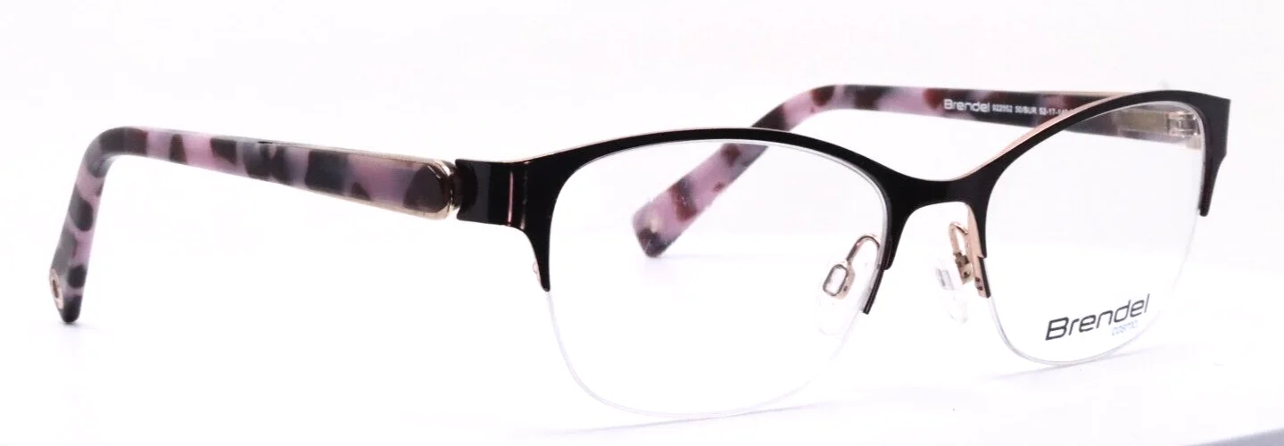 BRENDEL 922052 50 Burgundy Womens Cat Eye Half Rim Eyeglasses 52-17-140 B:39 3