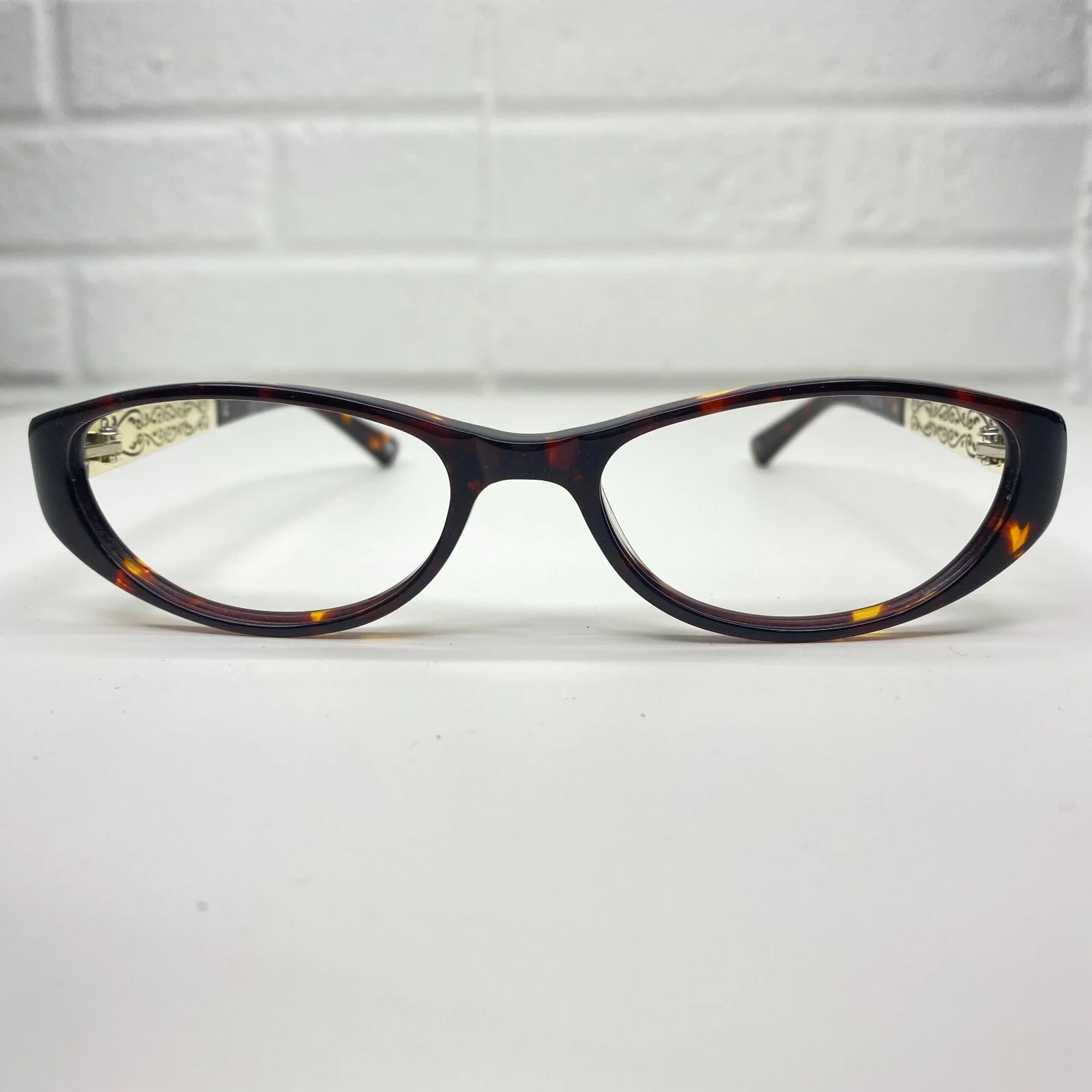 Brighton Eyeglasses Frames Brown Womens Oval 50-16 Venezia 19866