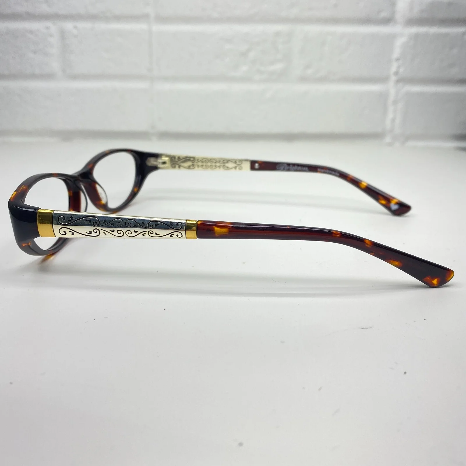 Brighton Eyeglasses Frames Brown Womens Oval 50-16 Venezia 19866 2
