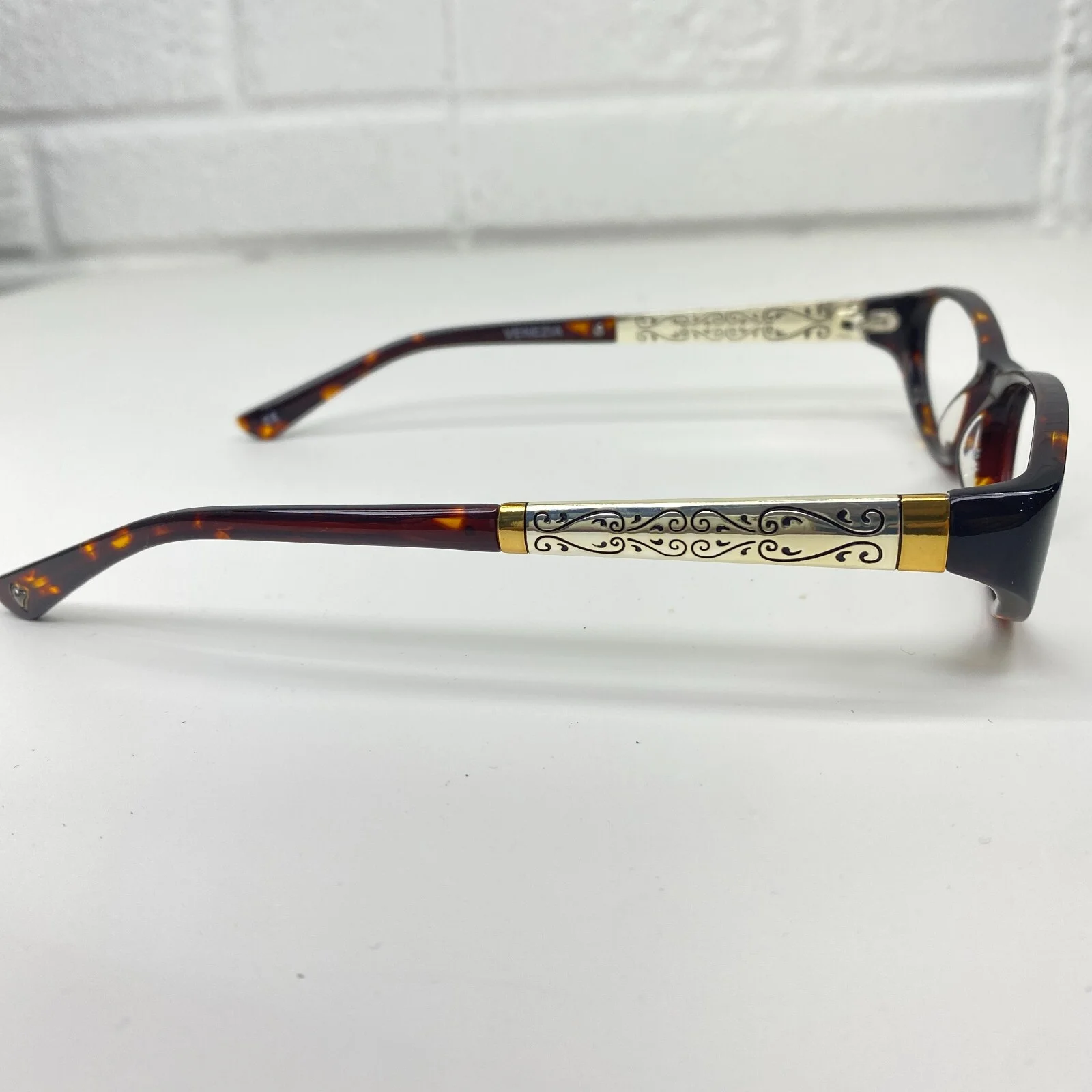 Brighton Eyeglasses Frames Brown Womens Oval 50-16 Venezia 19866 4
