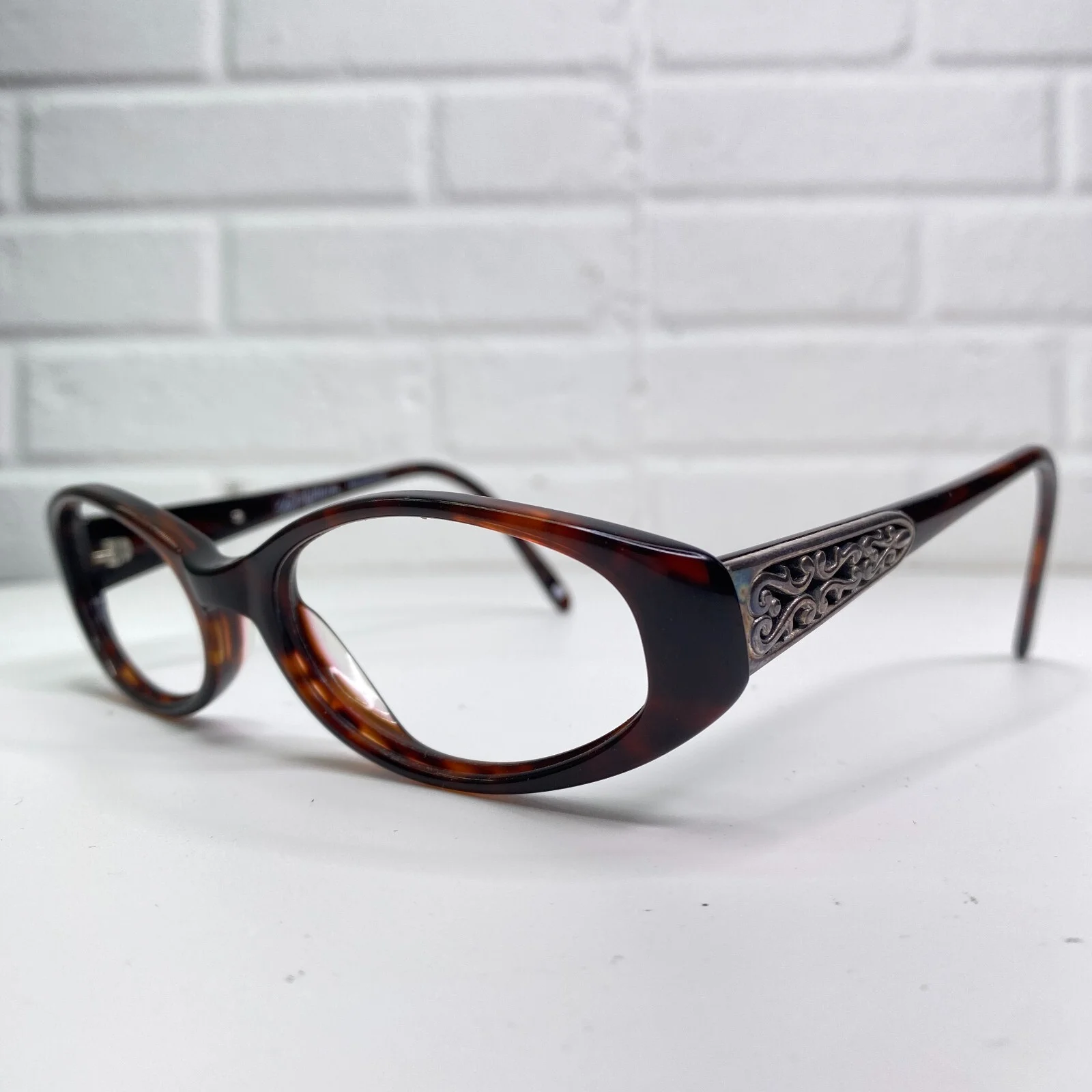 Brighton Eyeglasses Frames Made in the shade brown Round Full Rim 22891 2